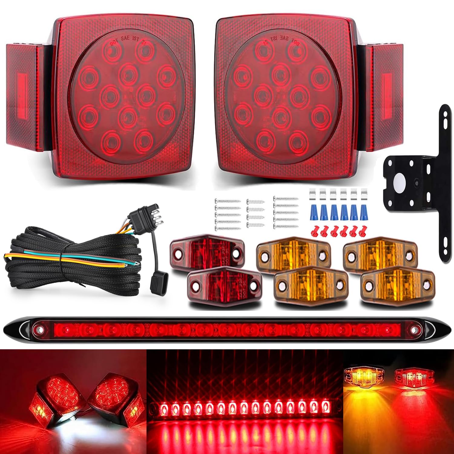Square Trailer Lights